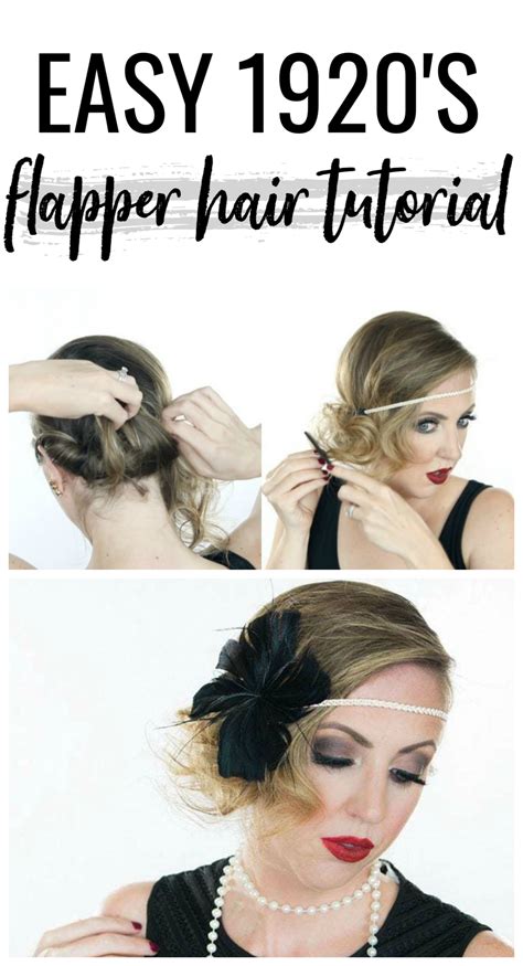 1920s hair tutorial for long hair